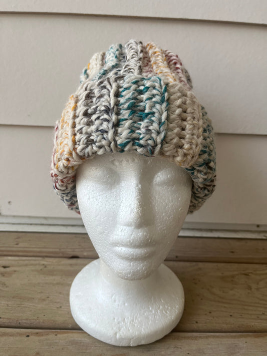 Chunky wool blend beanie