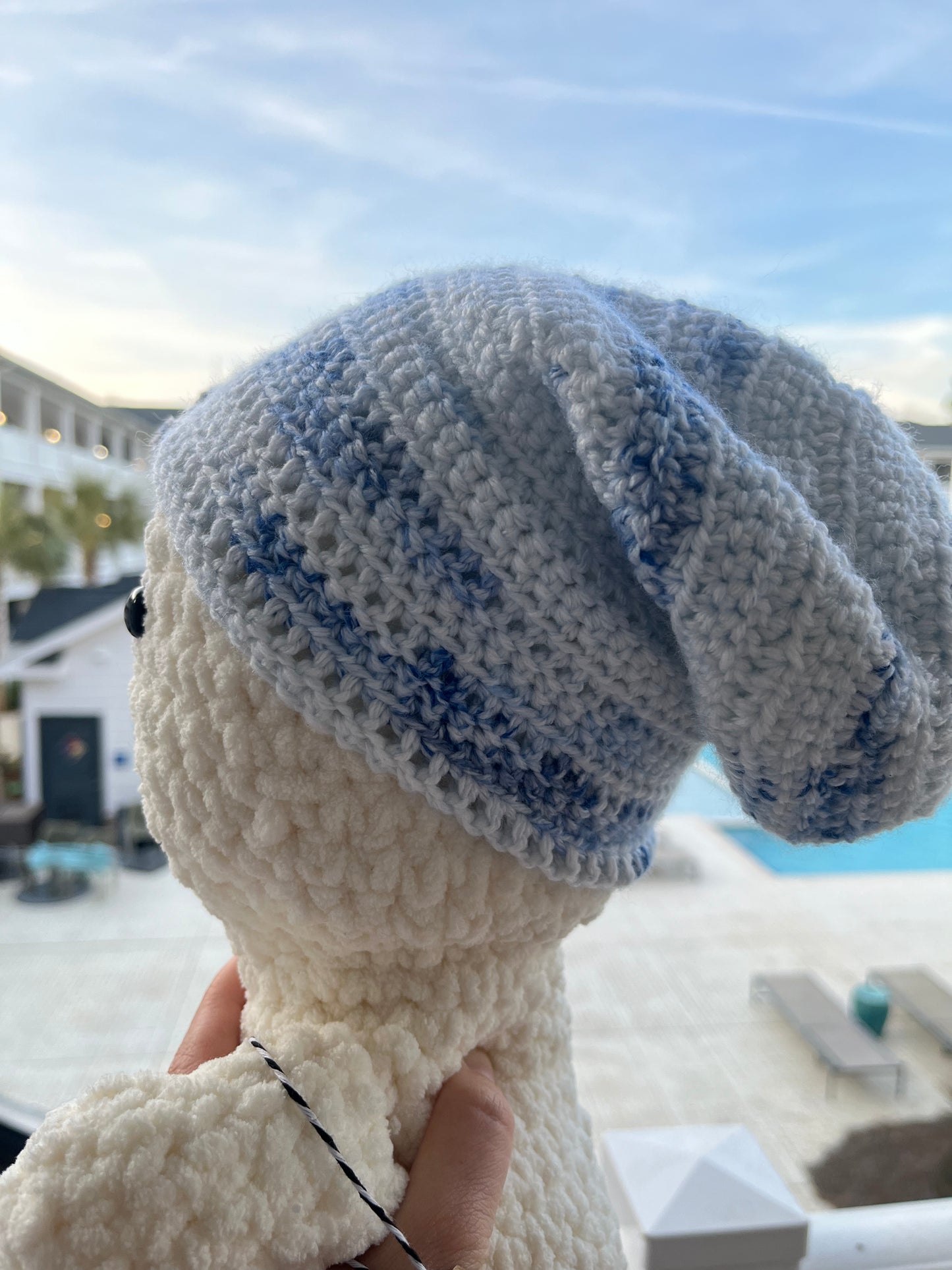 Slouchy toddler-sized beanie